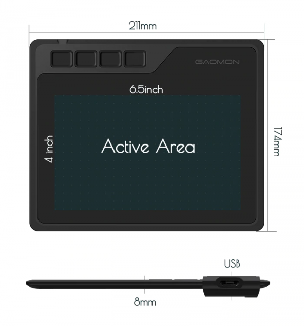 GAOMON S620 graphics tablet (6)