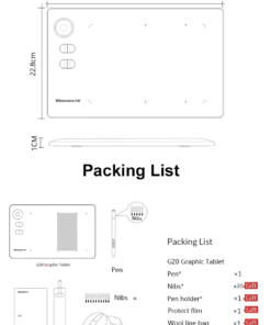 Graphics Tablet 10moons g20 13
