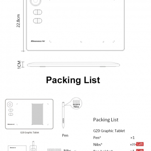 Graphics Tablet 10moons g20 13