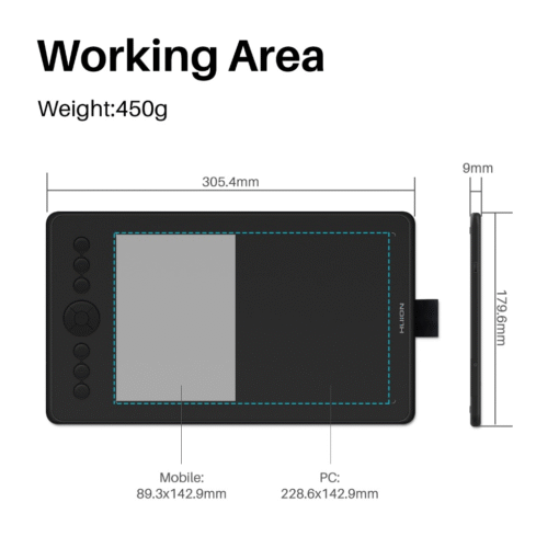 HUION H320M GRAPHICS TABLET (13)