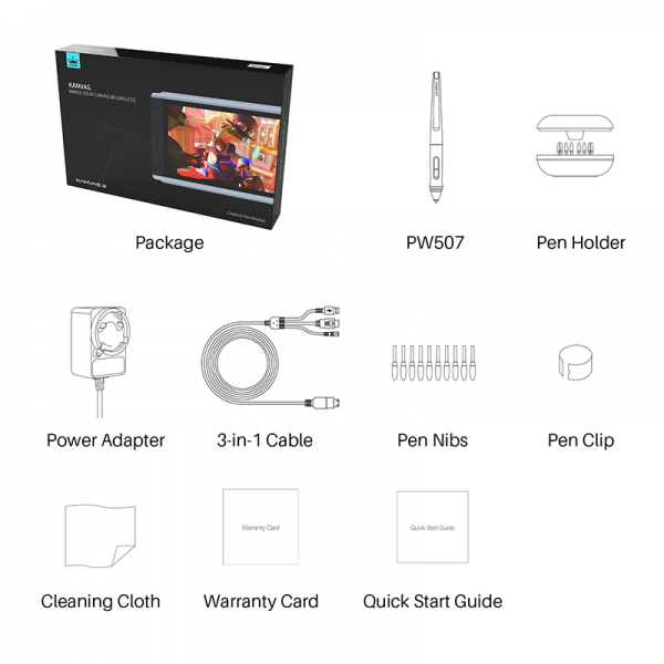 KAMVAS 16 Display monitorgraphics tablet (6)