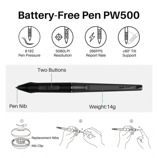 huion q620m Graphics Tablet 7