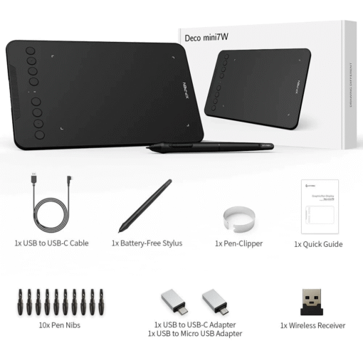 xp pen deco mini7w wirless graphic tablet 03