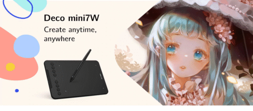xp pen deco mini7w wirless graphic tablet