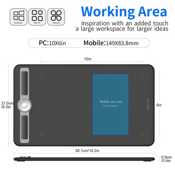 bosto drawing Graphics wacom tablet 55