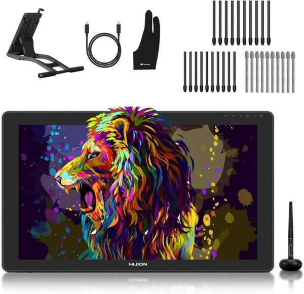 HUION Kamvas 22 Plus graphics drawing monitor Pakistan with 140% sRGB and Android support