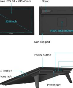 HUION Kamvas Pro 24 4K - Graphics Tablet Pakistan (8)