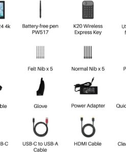 HUION Kamvas Pro 24 4K - Graphics Tablet Pakistan (9)