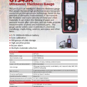 UNI-T UT345A Ultrasonic Thickness Gauge Price in Pakistan 6