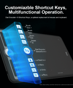 xptab-pro10-professional-graphic-tablet wiht magic radial dial