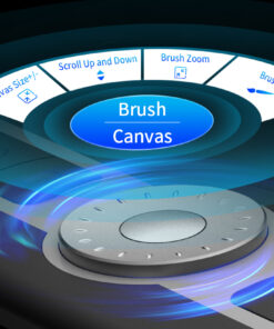 xptab-pro10-professional-graphic-tablet with radial dial and short cut keys